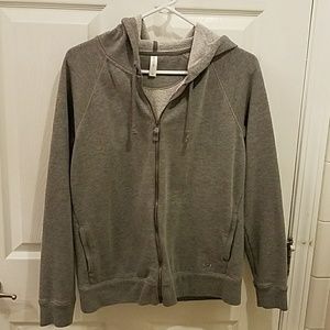 Gap Body medium grey zip up hoodie
